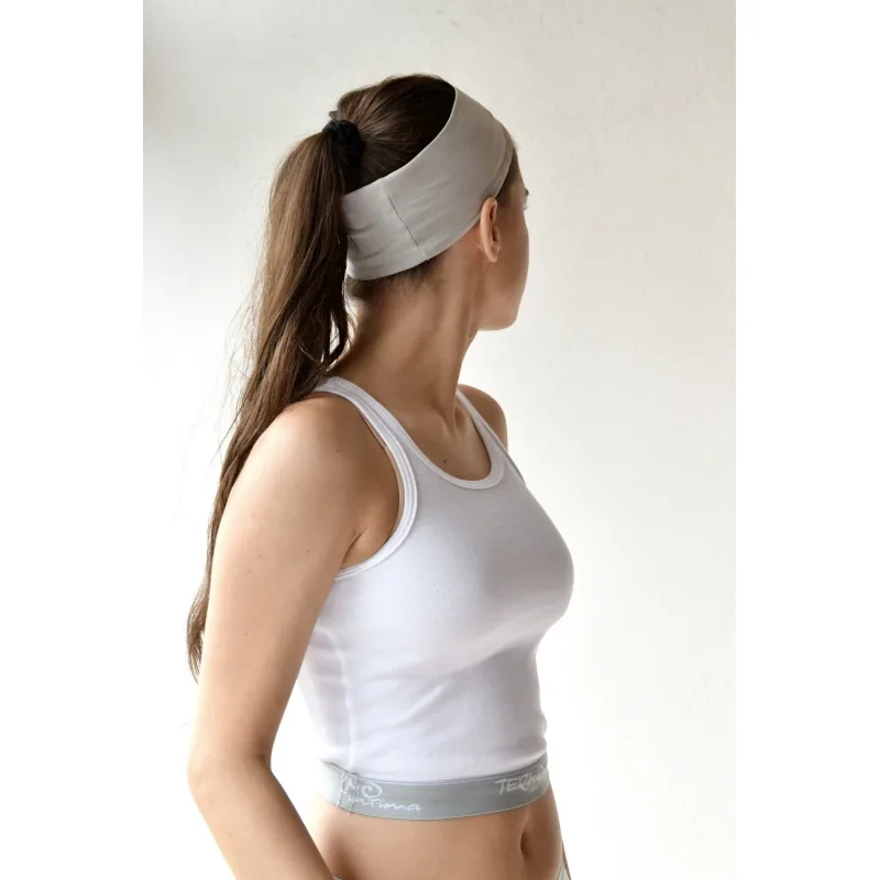 Crop top tielko športové Nika Intima SOFT - M, biela