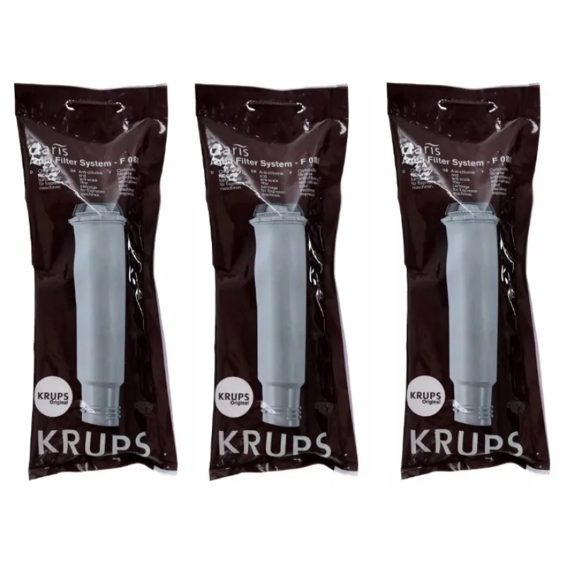 Vodný filter do kávovaru Krups F08801 Claris – 3 ks originál