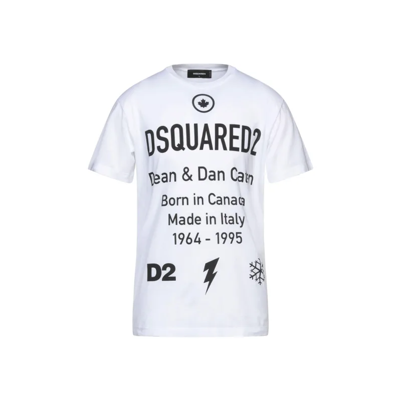 Dsquared2 Dean Dan Carter Slogan Print T-shirt White - L