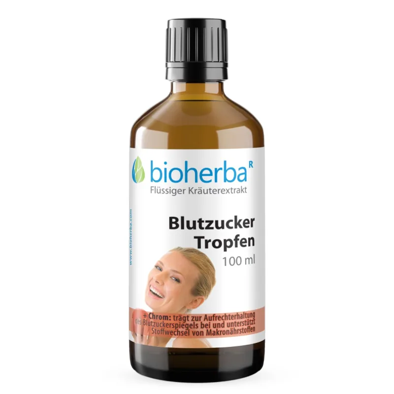 Bioherba Kvapky na hladinu cukru v krvi – tinktúra – 100 ml –