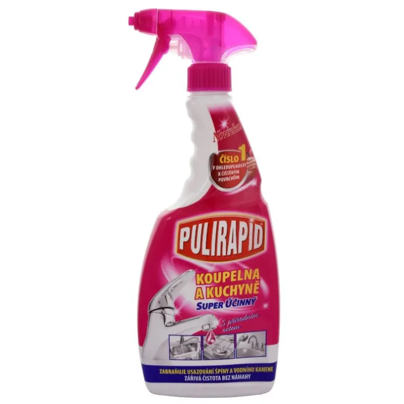 Pulirapid Čistiaci prostriedok Kúpeľňa a kuchyňa s octom, 500 ml