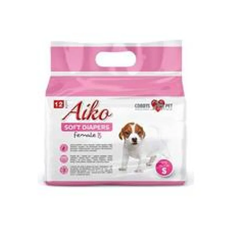Plenky pro feny Aiko Soft Diapers S 28x40cm - 12ks