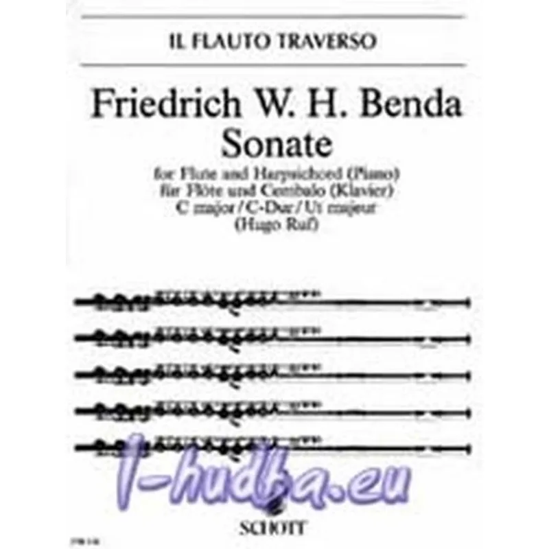 Schott Music Sonáta C dur pro flétnu a cembalo (klavír)