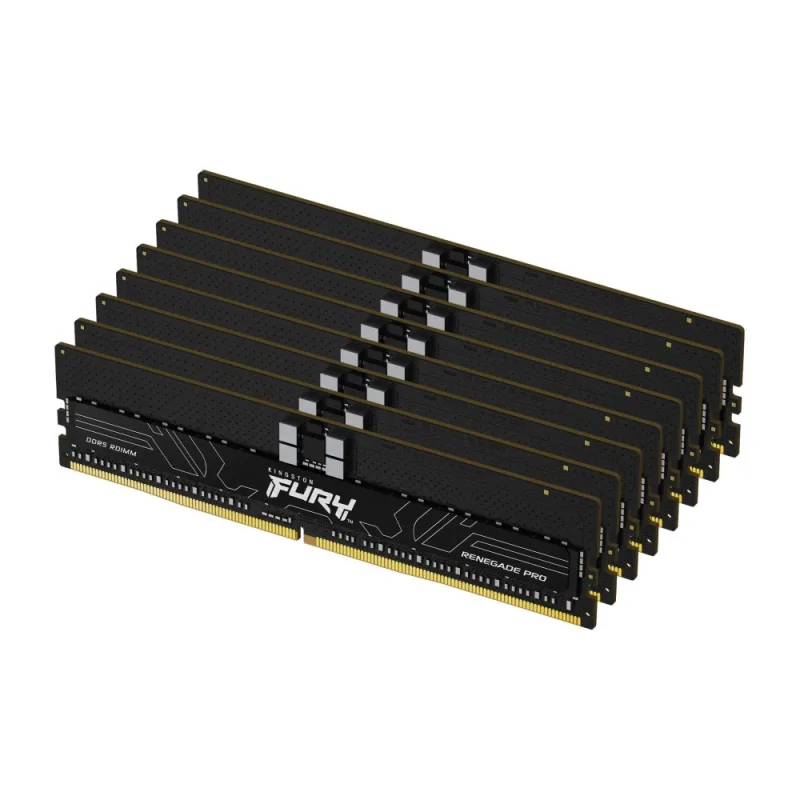Kingston FURY Renegade Pro/DDR5/128GB/7200MHz/CL38/8x16GB/Black KF572RH38RBK8-128