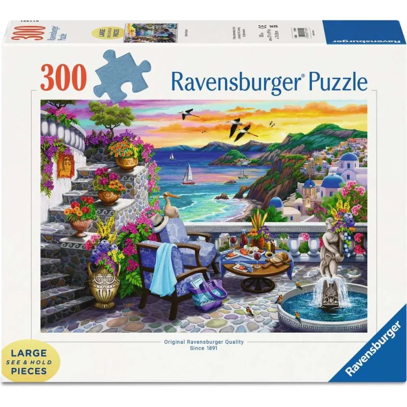 Ravensburger Puzzle Západ slnka nad Santorini EXTRA 300 dielikov