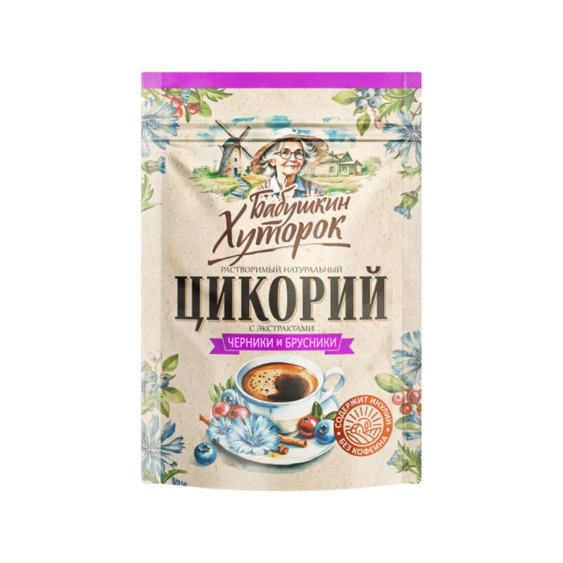 Hutorok Čakanková káva s čučoriedkami a brusnicami - 100 g -