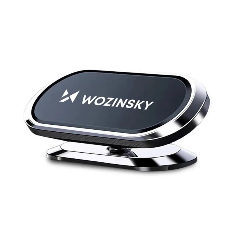 Wozinsky samolepiaci magnetický držiak do auta 360 na palubnú dosku strieborný (WMH-06)