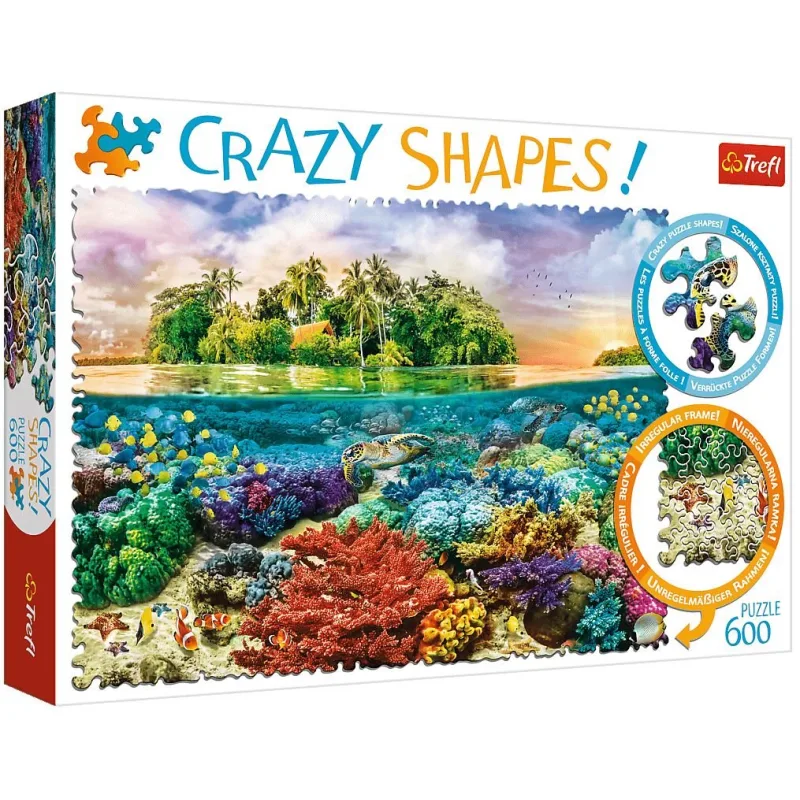 Trefl Crazy Shapes puzzle Tropický ostrov 600 dielikov