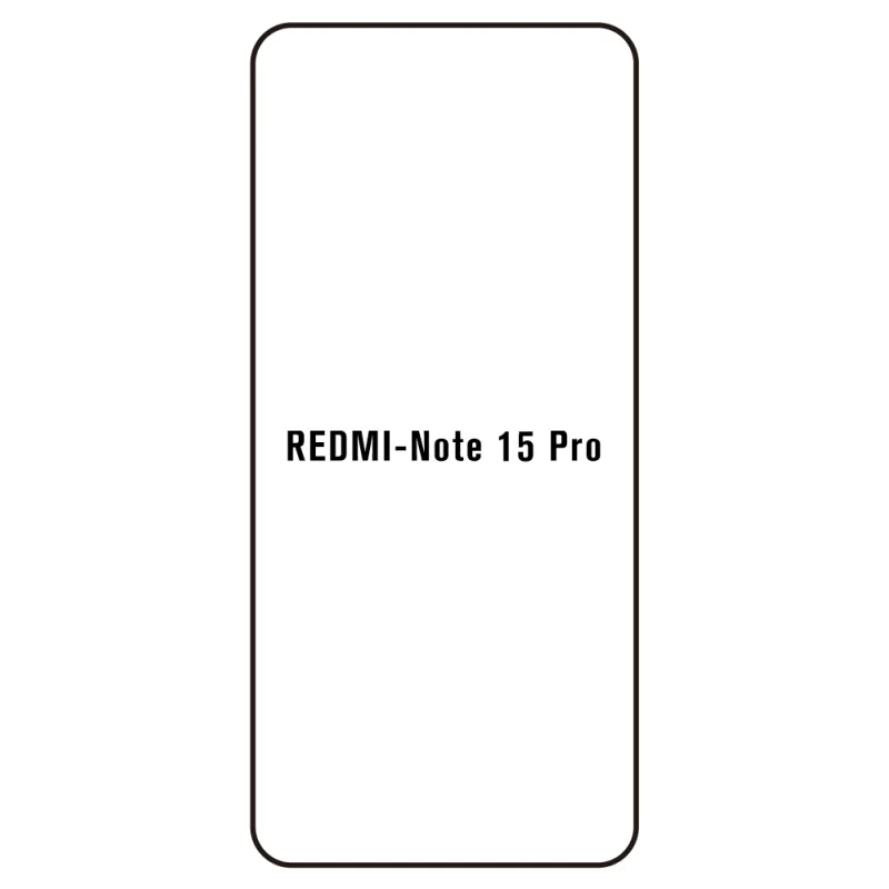 Sunshine Xiaomi Redmi Note 15 Pro Predná Hydrogél ochranná fólia Strih: Predná 1, Typ fólie: Číra