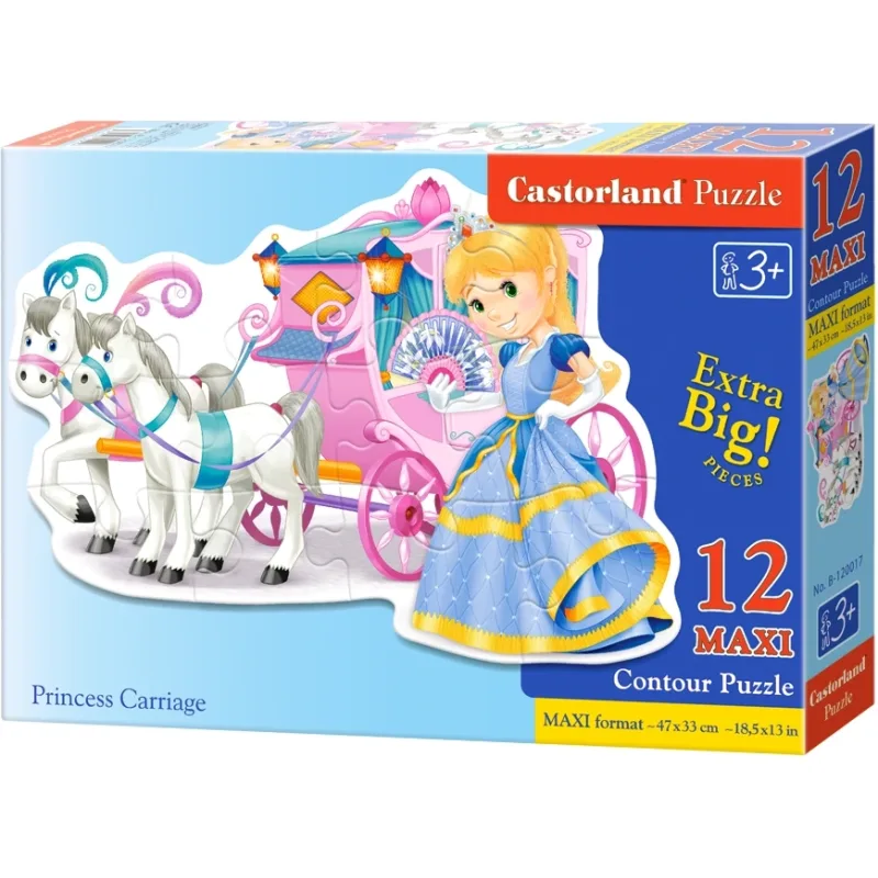 Castorland Puzzle Kočiar pre princeznú MAXI 12 dielikov