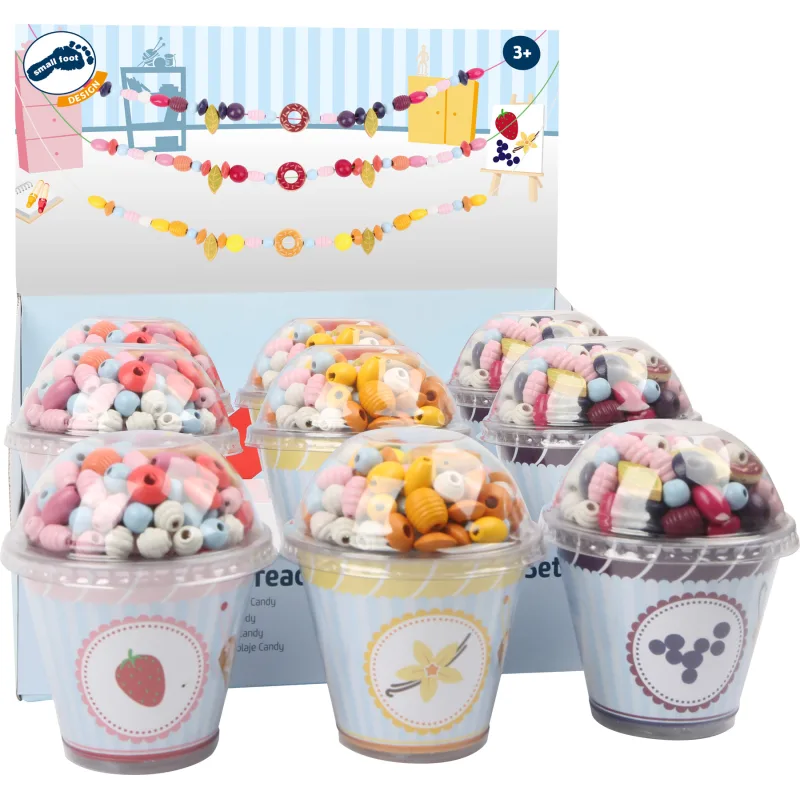 Small Foot small foot Dřevěné korálky Candy 1ks fialová