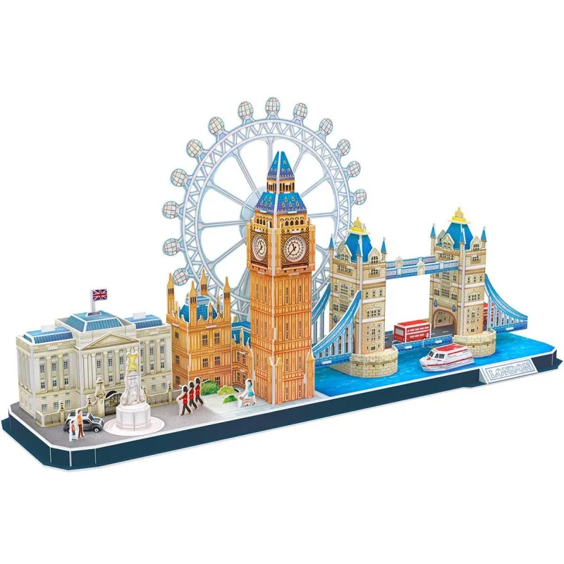 CubicFun 3D puzzle CityLine panoráma: Londýn 107 dielikov