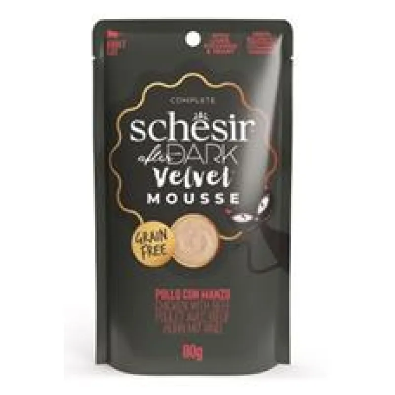Schesir Cat kapsa After Dark Velvet Mousse kuře/hovězí 80