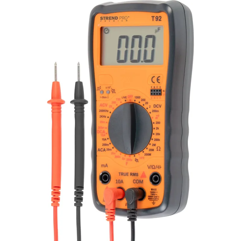 Multimeter Strend Pro Premium, digitalný, 1000A, 10A, 9V bateria