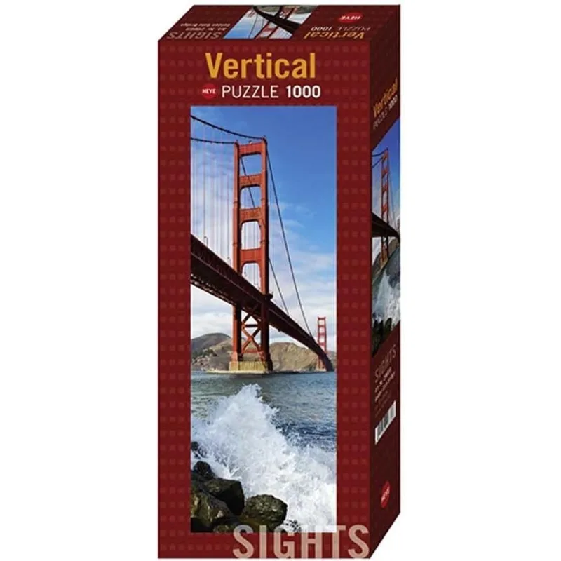 Vertikálne puzzle Heye 1000 dielikov Most Golden Gate
