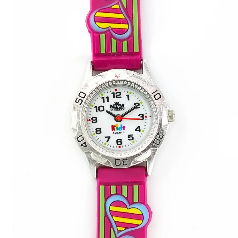 Dětské dívčí hodinky MPM Kids Wave - D - kovové pouzdro - bílý číselník W05M.10274.D