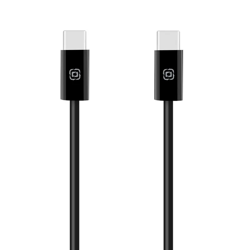 OBAL:ME Super Fast USB-C/USB-C Pletený kabel 60W 1m Black 8596311294907