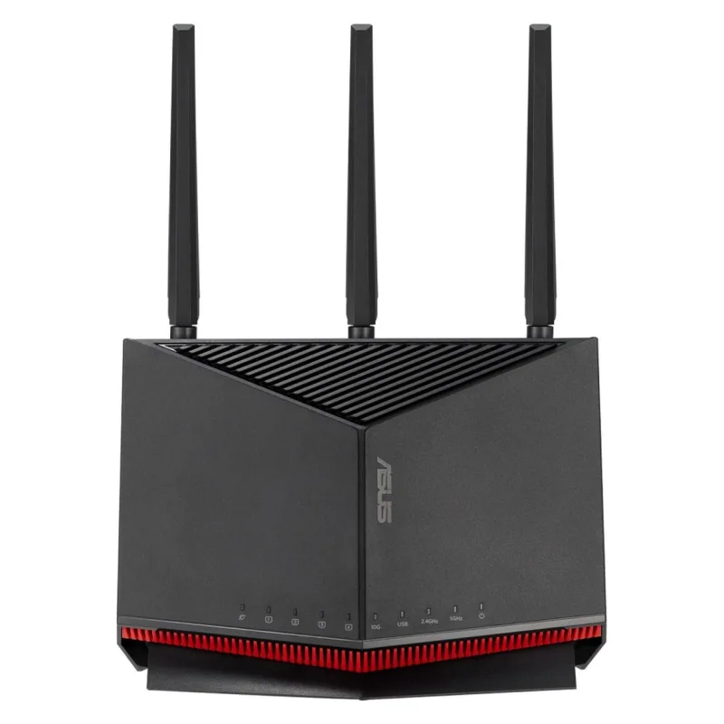 ASUS RT-BE86U Dual-band WiFi 7(802.11be) AiMesh extendable router, 6.8 Gbps, 20G wired capacity, 10G, 4x2.5G ports