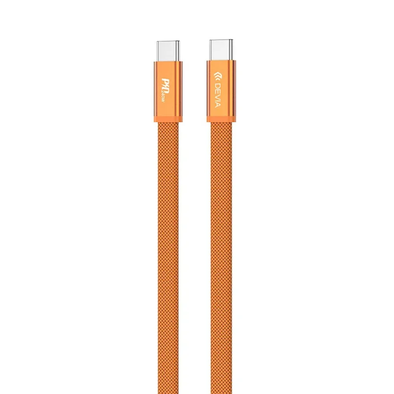 Devia kábel Ultra3 USB-C to USB-C Metal Woven Flat Cable 1.5m 240W…