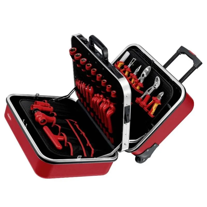 Kufrik KNIPEX 98 99 15, "BIG Twin Move RED", elektrikar