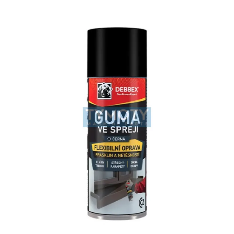 Debbex Guma v spreji - 400 ml čierna, sprej