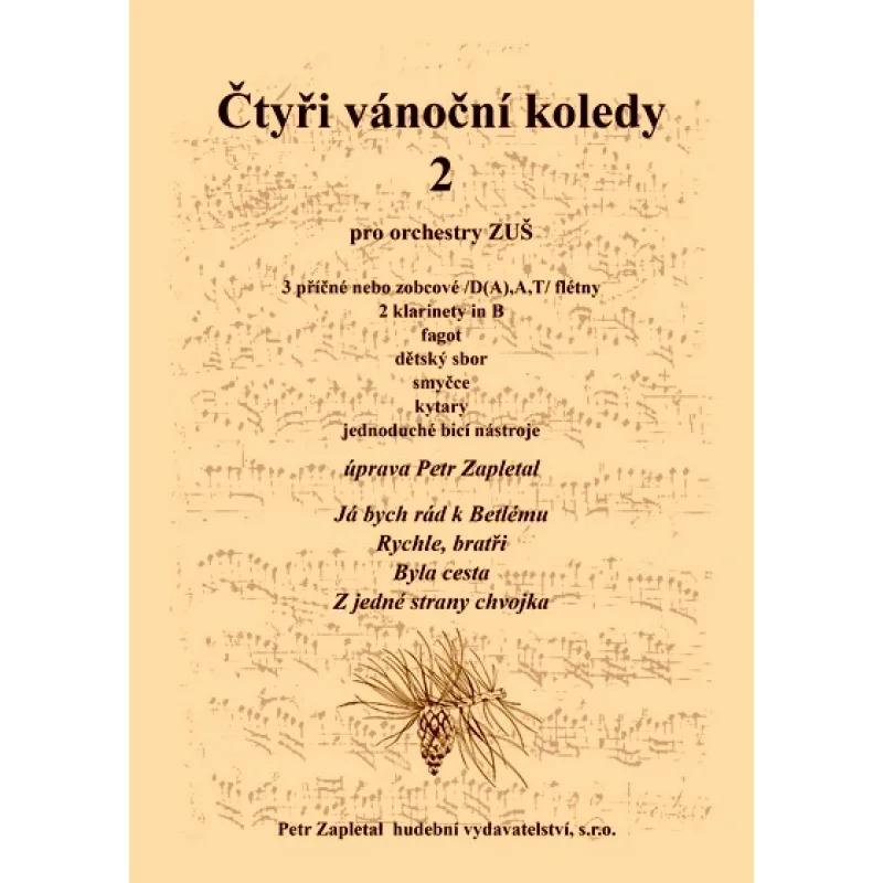 NotaNota Čtyři vánoční koledy 2 pro orchestry ZUŠ