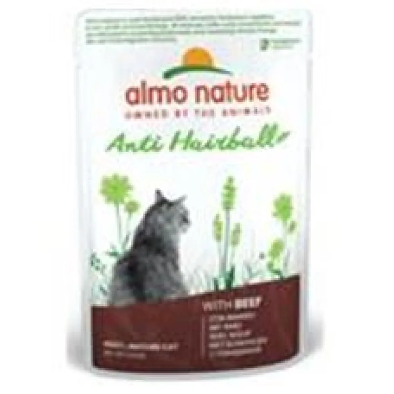 Almo Nature Daily Menu Functional cat kaps. Anti-Hairball hovězí 70g