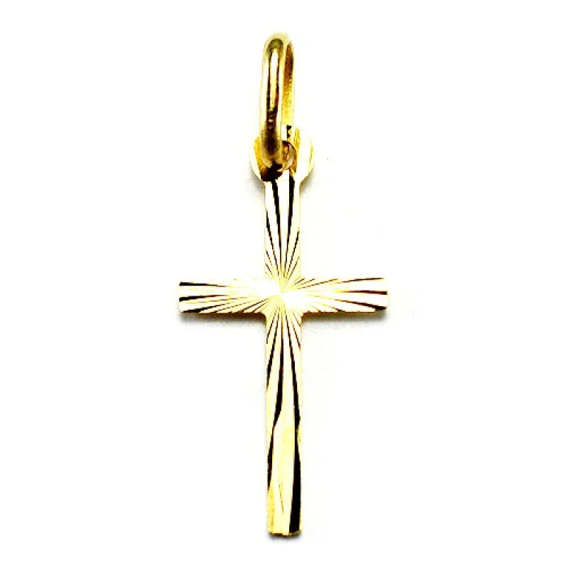 Zlatý prívesok krížik BR P0016G, 0.23 g