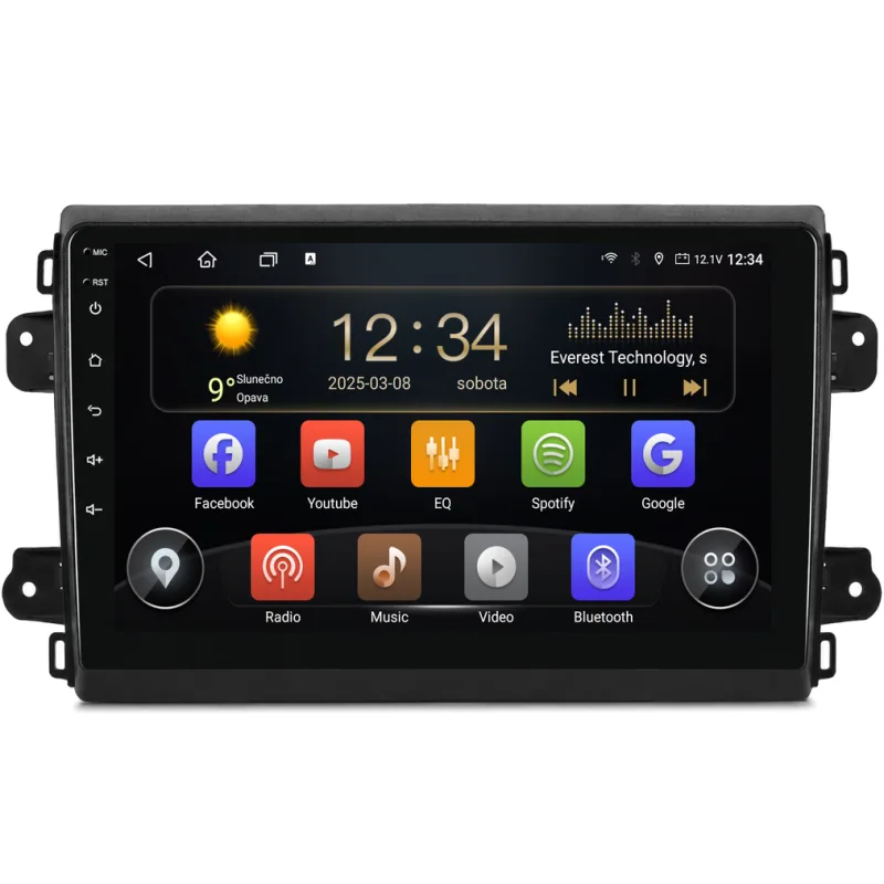 Isudar 2DIN autorádio T72-IEV200 Android, Fiat Ducato 2021+ T72-UN04M/A8128