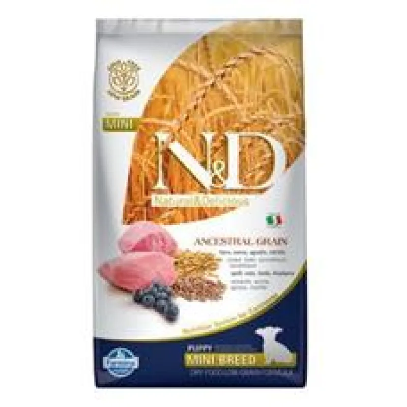 N&D LG DOG Puppy Mini Lamb & Blueberry 800g
