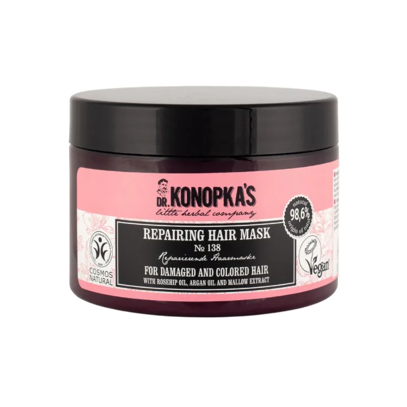 Dr. Konopka's Regeneračná maska na vlasy №138 pre poškodené a farbené vlasy - 300 ml -