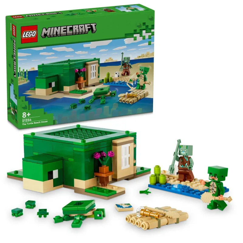 LEGO Minecraft® 21254 Domček pre korytnačky na pláži