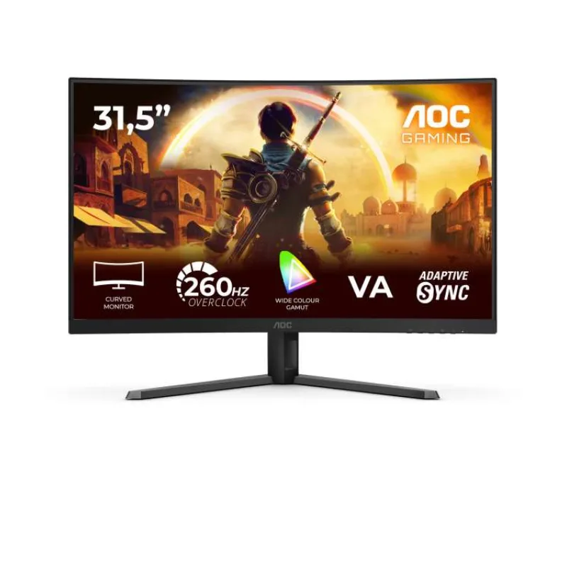 AOC Gaming/C32G42ZE/31,5"/VA/FHD/260Hz/0,3ms/Čierna/3R (C32G42ZE)