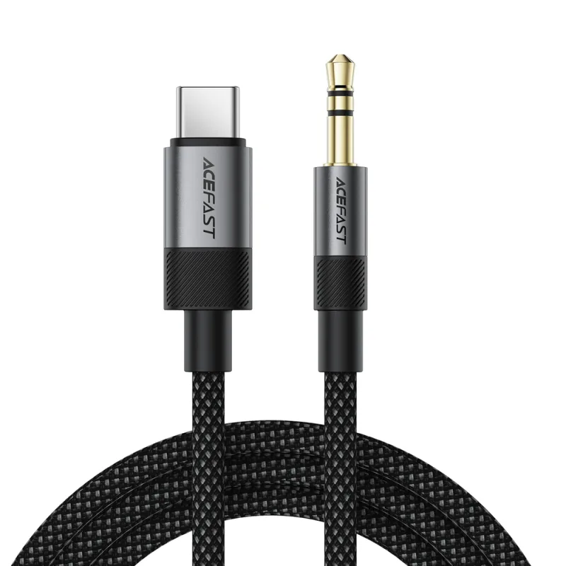Kábel Acefast J11 USB-C na 3,5 mm mini jack 1m - čierny