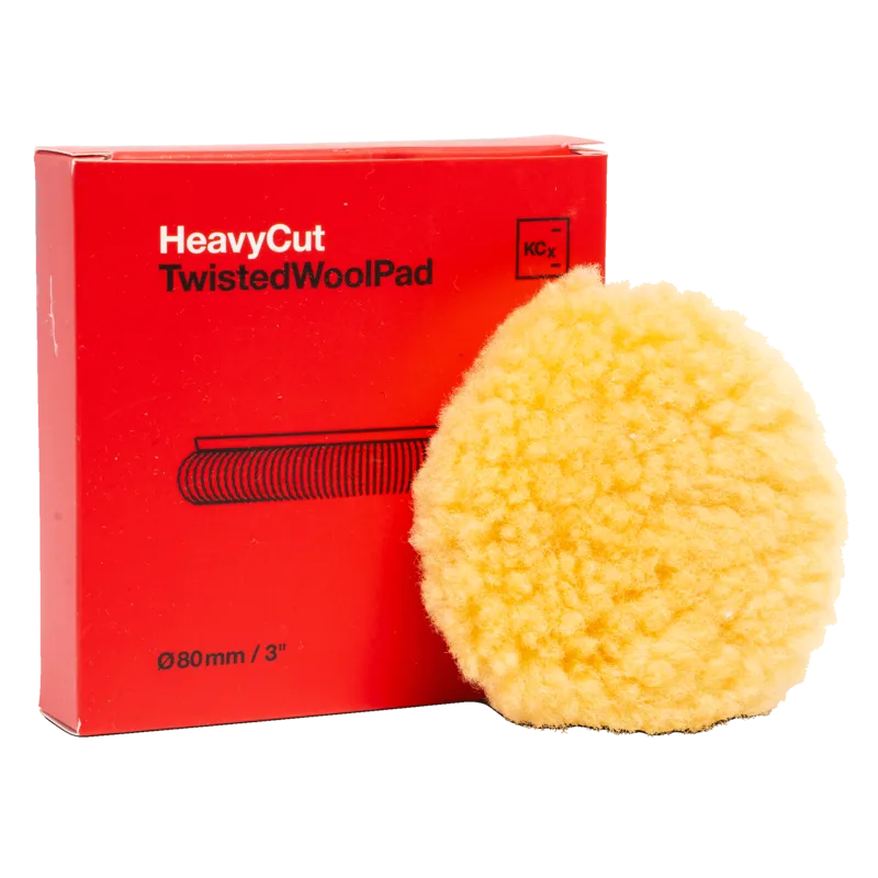 Koch Chemie Twisted Wool Pad - Leštiaci kotúč z jahňacej vlny 80mm