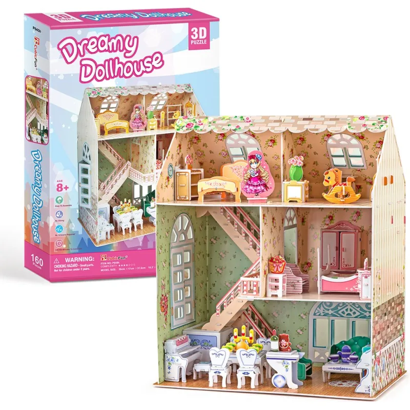CubicFun 3D puzzle Domček snov pre bábiky 160 dielikov