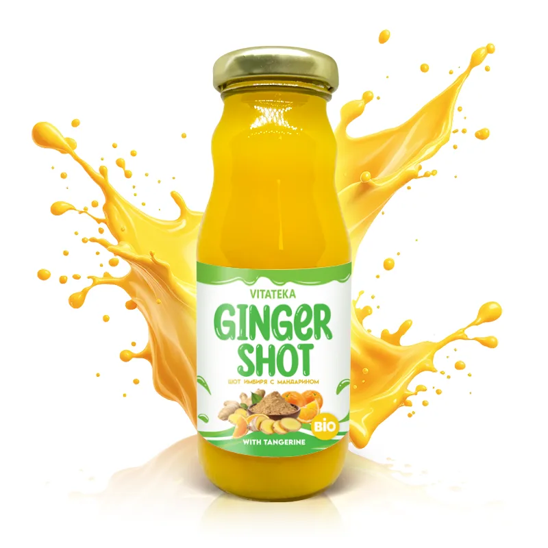 Vitateka Zázvorový shot s mandarínkou – 200 ml –