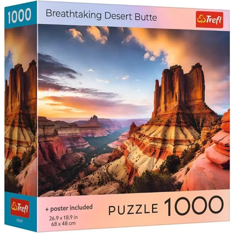 Puzzle Trefl 1000 dielikov Dychberúce púštne stolové hory