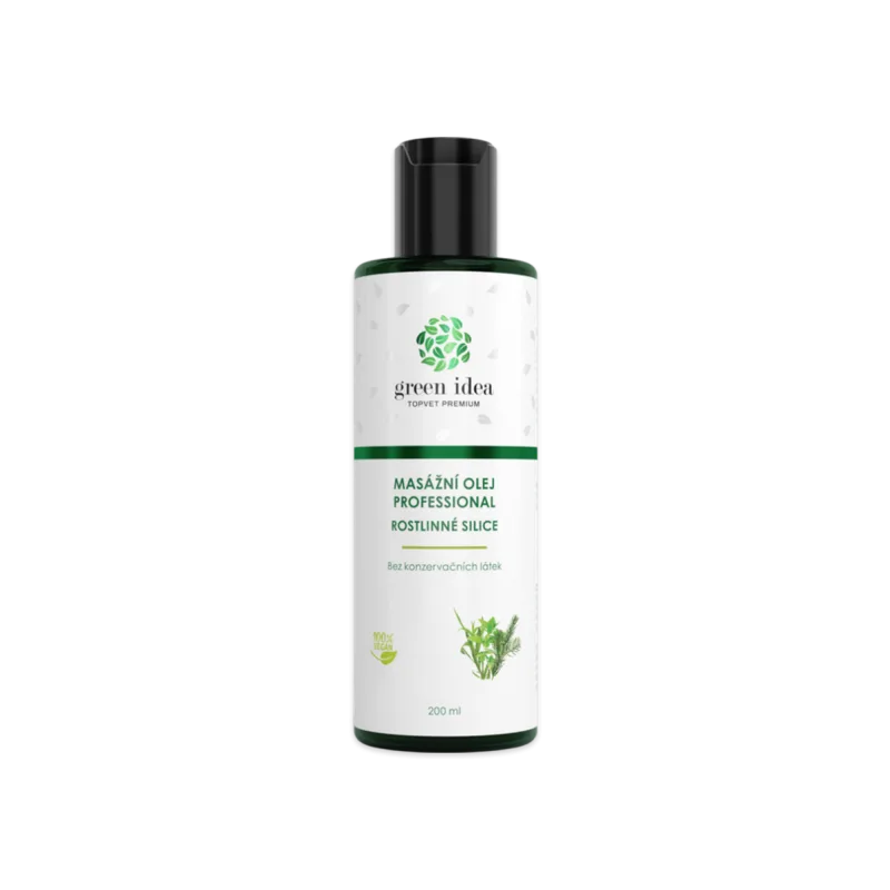 Green idea Rastlinné silice masážny olej – 200 ml –