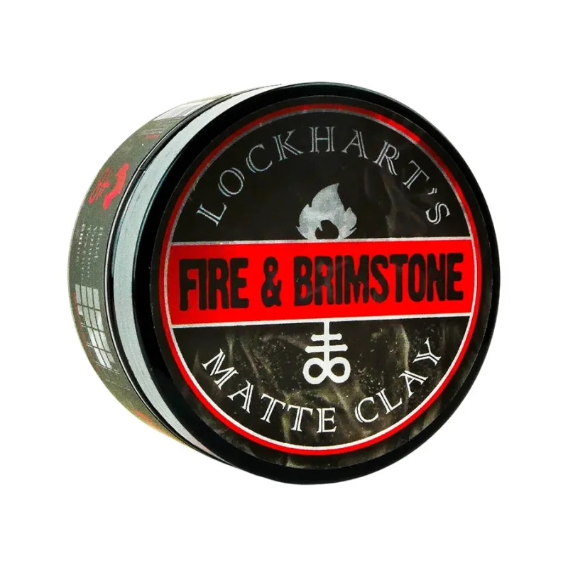 LOCKHART´S Zmatňujúca hlina na vlasy LOCKHART'S Fire & Brimstone Matte clay 104,9 g