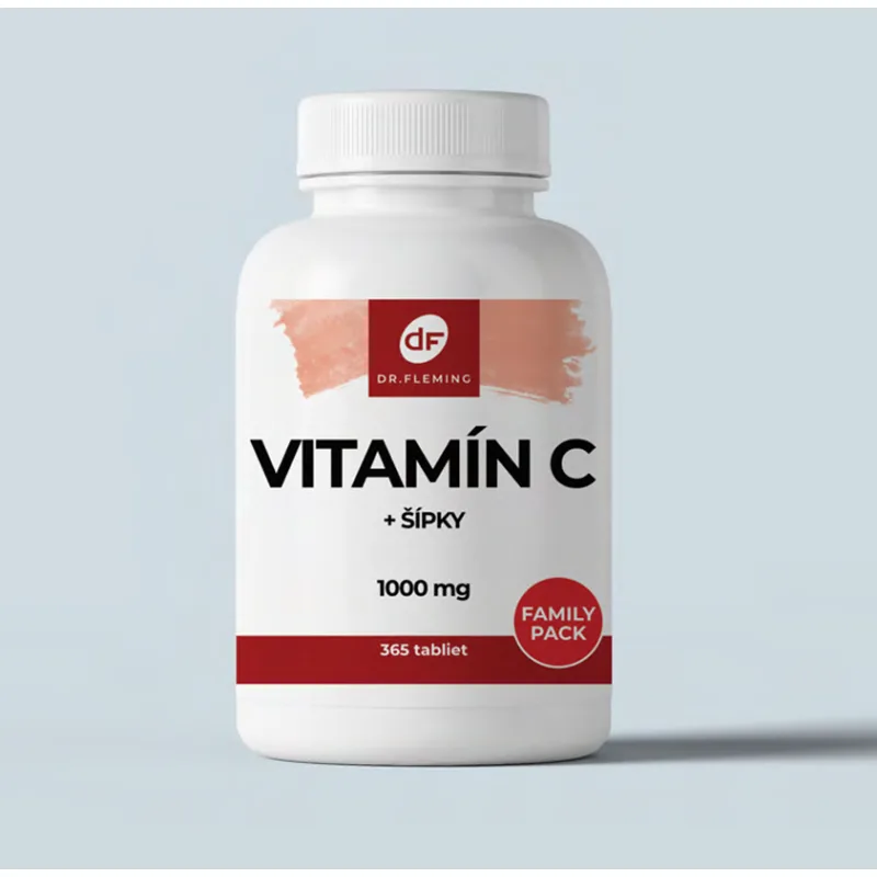 Dr. Fleming Vitamín C 1000 + Šípky - 365 tabliet -