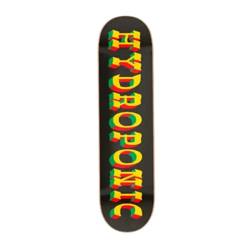 Hydroponic West Skate Doska (8.375"|Black-rasta)