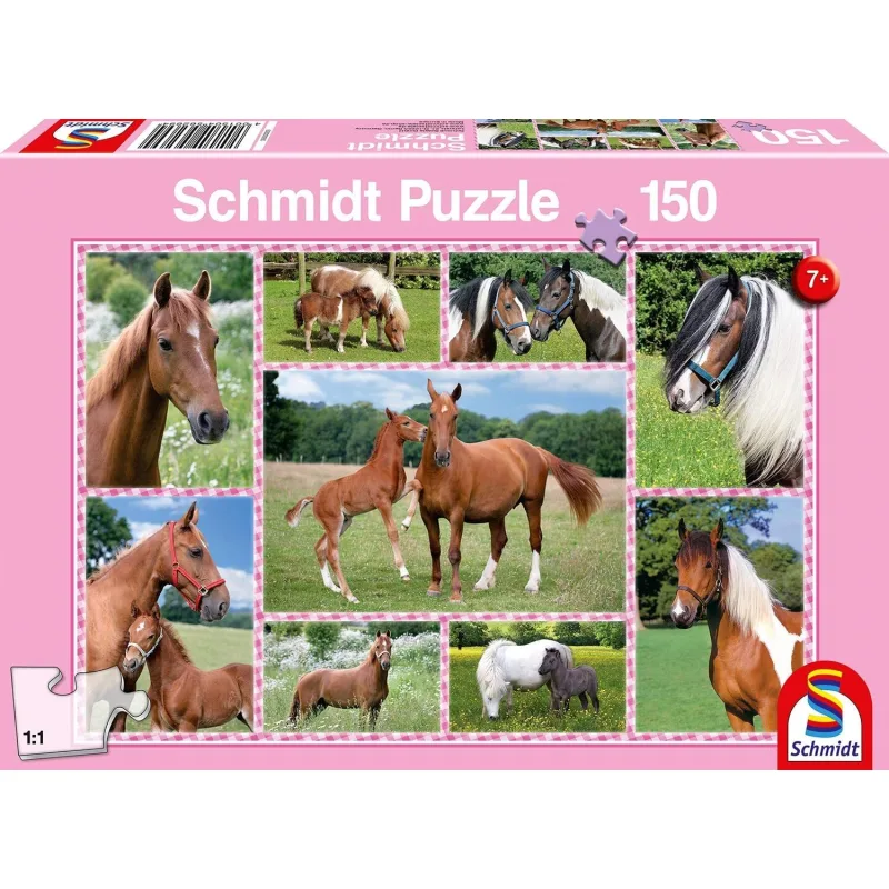 Schmidt Puzzle Nádherné kone 150 dielikov