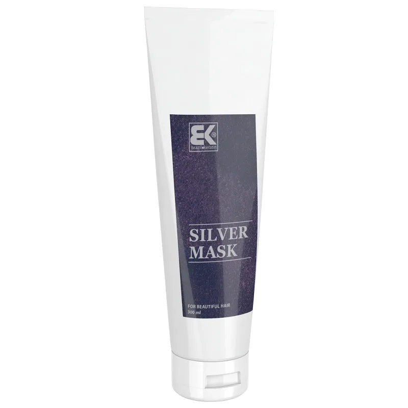 BRAZIL KERATIN Silver Mask 300ml - strieborná maska pre studené blond a biele odtiene