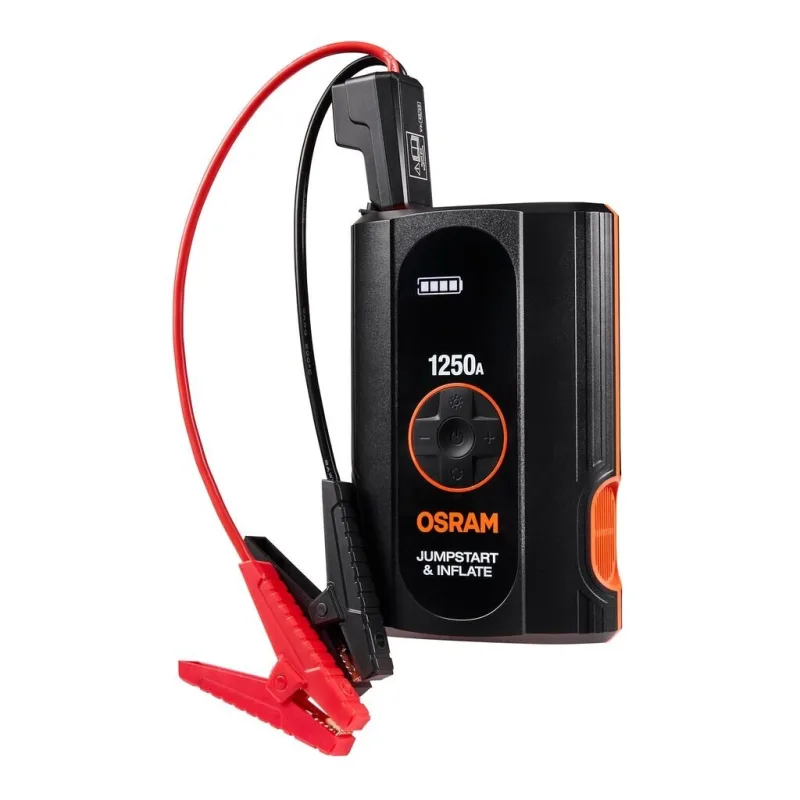 OSRAM Startovací zdroj BATTERYjumpstart 1250A s kompresorem 12000mAh / 300A / 1250A, 12V OJSTI030