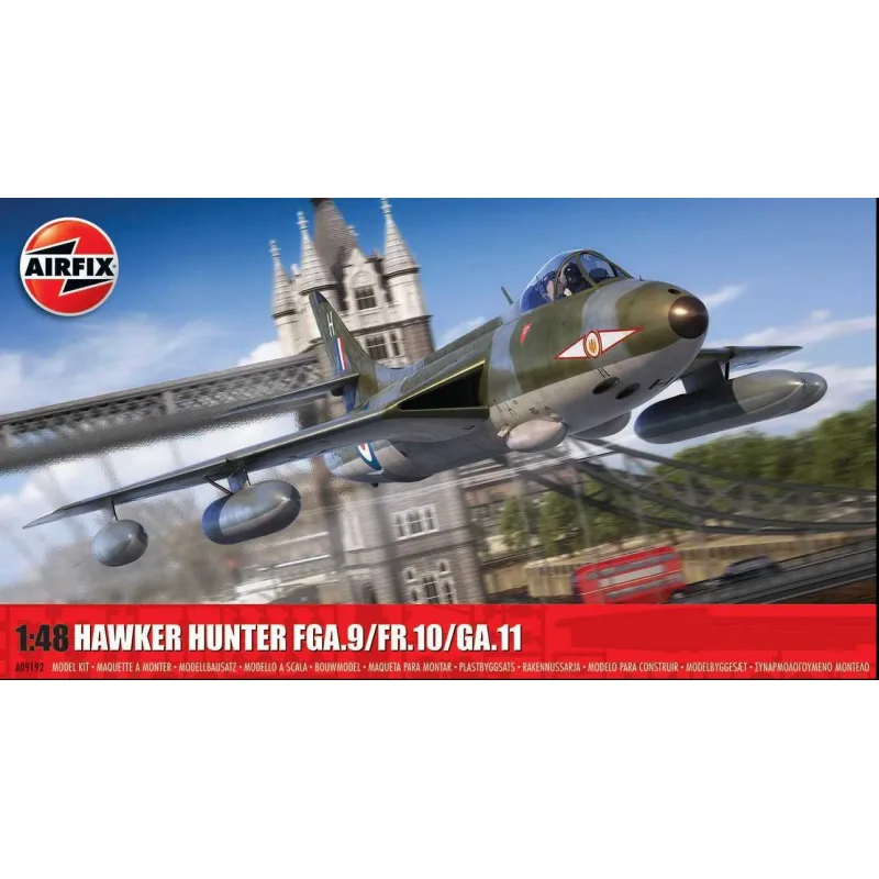Airfix Classic Kit lietadlo A09192 - Hawker Hunter FGA.9/FR.10/GA.11 (1:48)