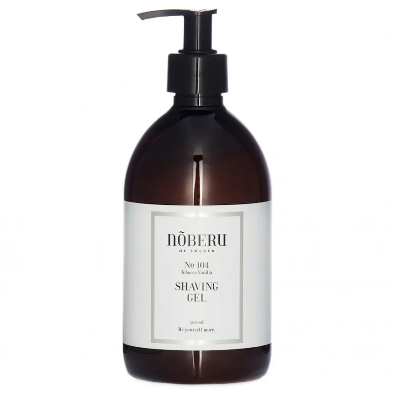 NOBERU OF SWEDEN Transparentný gél na holenie NOBERU Shaving gél Tobacco vanilla 500 ml