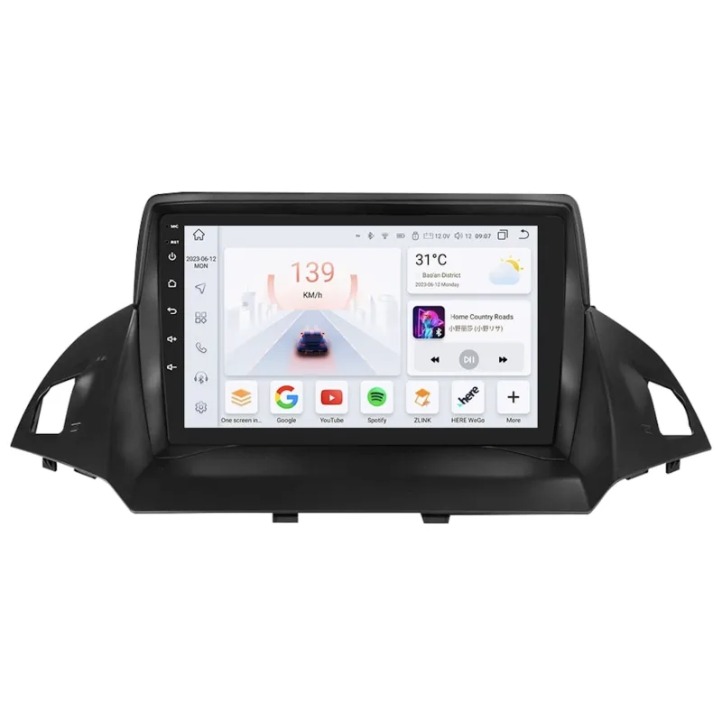 HIZPO KXESC9001 Autorádio 9" Android Ford Kuga 2, Escape 3 Model: S9008 (8+128GB) CHR1782