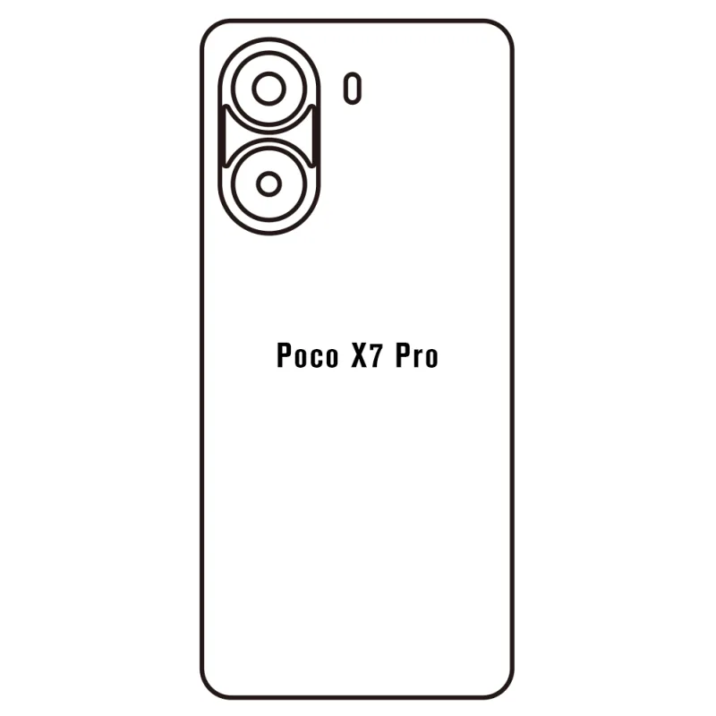 Sunshine Xiaomi Poco X7 Pro Zadná Hydrogél ochranná fólia Strih: Zadná časť 2, Typ fólie: Číra