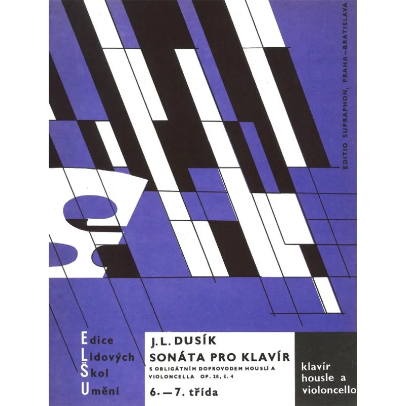 Bärenreiter Sonáta pro klavír s obligátním doprovodem houslí a violoncella o